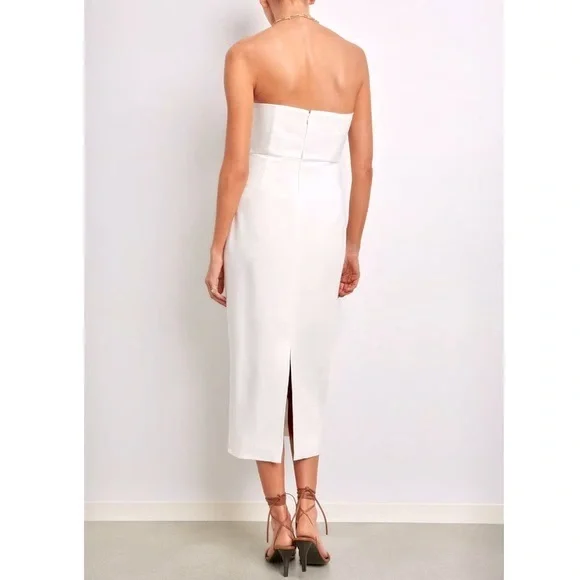🌺🎉HP🎉🌺 NWT Mara Hoffman Isla Midi Dress White - Picture 16 of 16